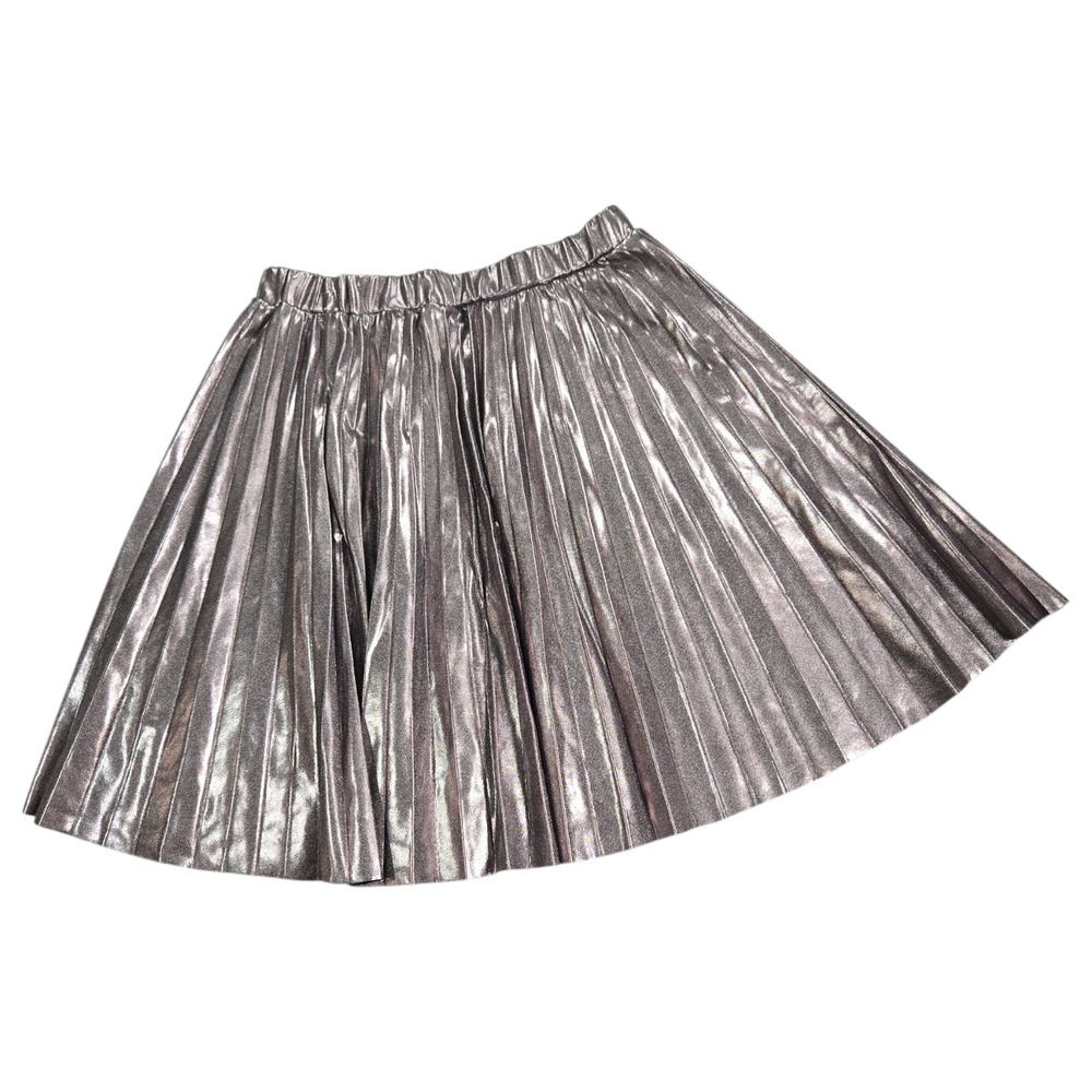 Paisley Lane Girls Size 8 Metallic Pleated Skirt Space Costume Cheer Dance EUC